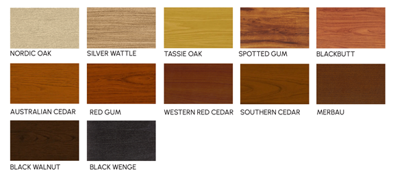 New Timber-look Colour range 